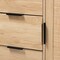 Baxton Studio Harrison MidCentury Modern Natural Brown Finished Wood and Natural Rattan 3Drawer Sideboard 223-12938-ZORO - alternate 7